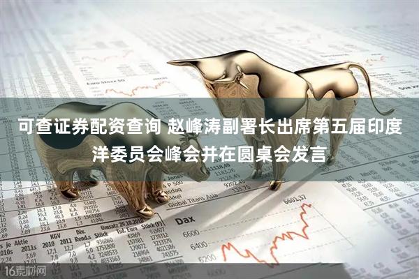可查证券配资查询 赵峰涛副署长出席第五届印度洋委员会峰会并在圆桌会发言